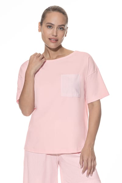 T-shirt met korte mouwen Serie Adorable Lines Bonbon Pink