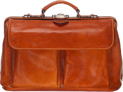 Leren Dokterstas - The Doctor - Cognac