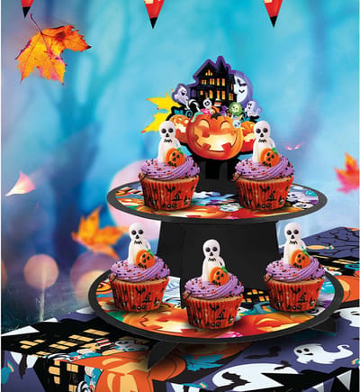 Fiestas Guirca - Etagere Halloween (40x30 cm) - Halloween - Halloween Decoratie - Halloween Versiering