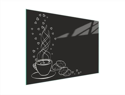 TMK ArtDeko - Snijplank - 40x30 cm - Koffie - Gehard Glas