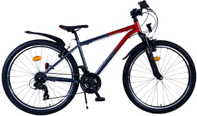 Volare XC Race Kinderfiets - 26 inch - Rood Grijs - 21 versnellingen