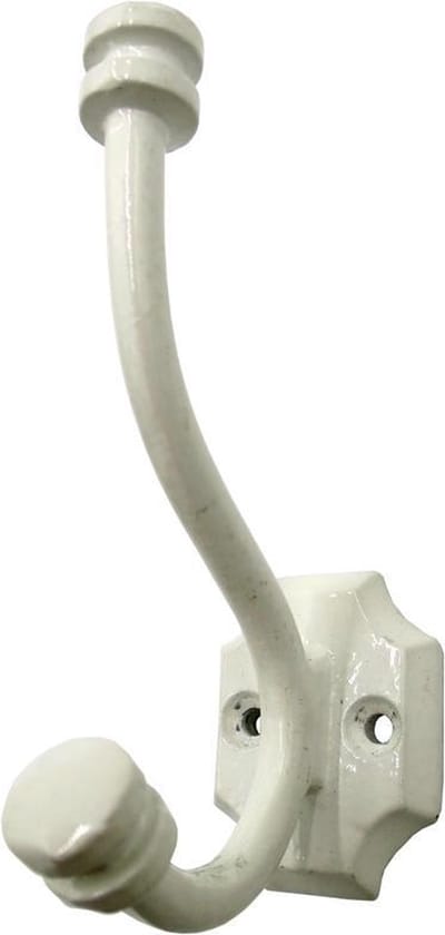 Industrial Hook - Haak - Jashaak en Hoedhaak - Metaal - Wit