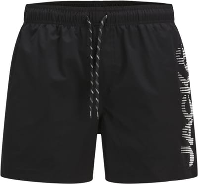 JACK&JONES PLUS - JPSTMAUI JJSWIM SPLICE LOGO AKM SN PLS Heren Zwembroek - Black
