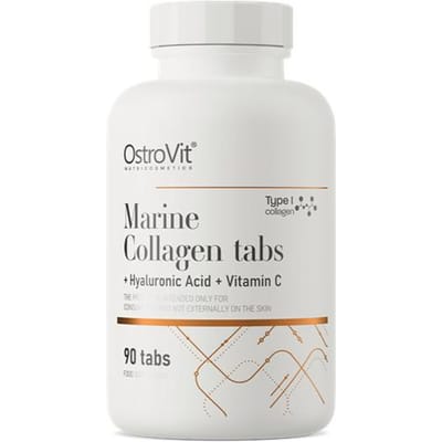 Supplementen - Marine Collagen - Collageen + Hyaluronic Acid - Hyaluronzuur - and Vitamin C - Vitamine C - 90 Tabletten - OstroVit - Supplementen - Laboratorium Geteste Kwaliteit!