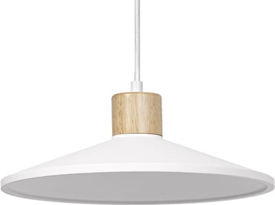 OSRAM DECOR Plaster Wood gips hanglamp, 320 mm, in donkergrijs, met metaal en gips behuizing, voor moderne binnenverlichting, flexibele armatuurkeuze dankzij de E27 fitting