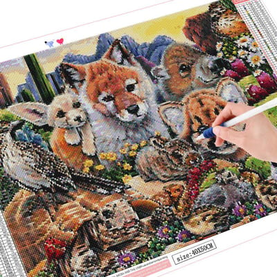 5D DIY diamant schilderij vos volledig vierkant rond diamant borduurwerk dier verkoop luipaard woondecoratie Full Square 20X30CM
