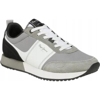 Pepe Jeans Tour Transfer Chaussures de Sport Homme Grises Avec Cuir 41 Awe