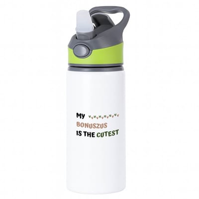 Hacebo® - my bonuszus is the cutest waterfles met rietje groen - Zus - schattige bonuszus - verjaardagscadeau - verjaardag - cadeau - cadeautje voor zus - zus artikelen - kado - geschenk - gift - water fles - 650ML