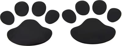 Hacebo® - Hondenpoot Stickers - 2 paar - Zwart