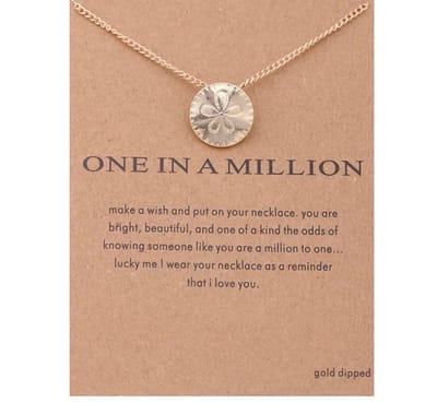 Akyol - goudkleurige ketting - halsketting – one in a million- balance ketting - halsbandje - ketting balance - ketting voor dame