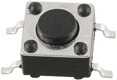 Drukknop Schakelaars - Momentary Tact Switches - Elektronische Projecten - Compact 6x6mm Formaat - 4.3mm Hoogte - Zilver