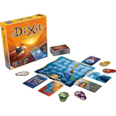 Asmodee Dixit bordspel 84 kaarten oranje oranje