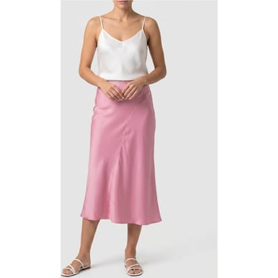 & Other Stories Lava Skirt Pink Maat: 44 | Midi Rokken Outlet | Dames | Roze