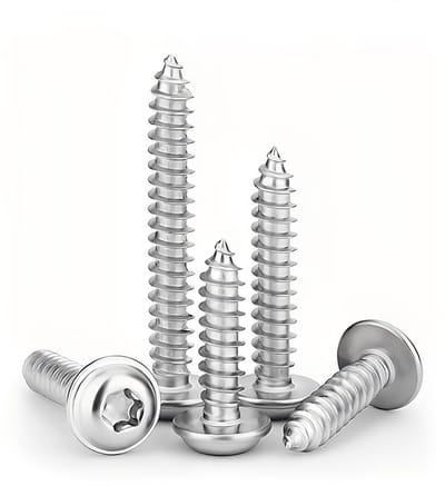 Platte kop houtschroeven M3 x (10-20 mm) - zelftappende roestvrijstalen schroeven met schijf, 50 stuks voor houtverbindingen en constructies