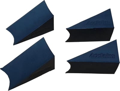 Rubberen Wiggen - Kom Scheiders - Sport Wedstrijden - Ondiepe Concave Top - 5.5 cm Lengte - Zwart