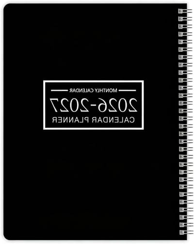 Maandplanner 2026-2027 - Academische kalender - Tijdbeheer - Harde PVC-hoes - 218 x 289 cm - Zwart