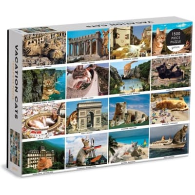 Vacation Cats 1500 Piece Puzzle - Galison
