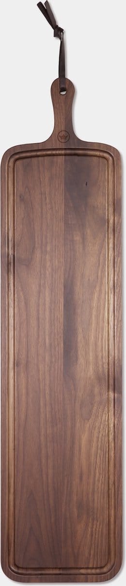 Dutchdeluxes - XL Slim Fit - Massief walnoothout - Broodplank - Snijplank - Serveerplank - 19x70 cm - Bruin