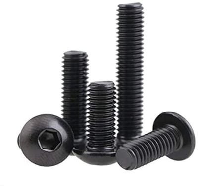 Dailygoods- Schroeven 5 Stuks - Inbusschroeven - Bolkop met Zeskantige Inkeping - Koolstofstaal Rang 10,9 - M6 x 50 mm - Corrosiebestendig - Inbusbouten