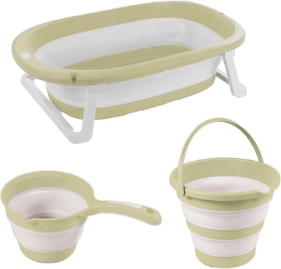 Dolu Eco Groen 3-delige Opvouwbare Badset 7272