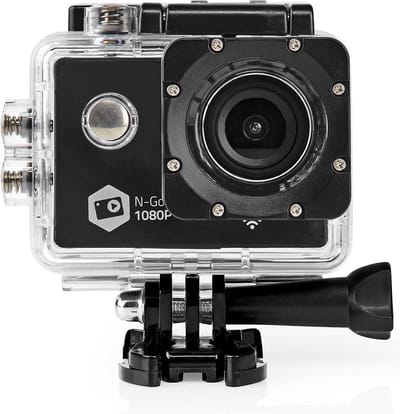Nedis Action Camera – 1080p@30fps – 12 MP – 30M Waterdicht – WiFi – Inclusief Mounts