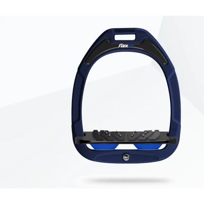 Ultra Grip Inclinatie Stirrup Marine/Zwart/Blauw Flex-On Green Composite