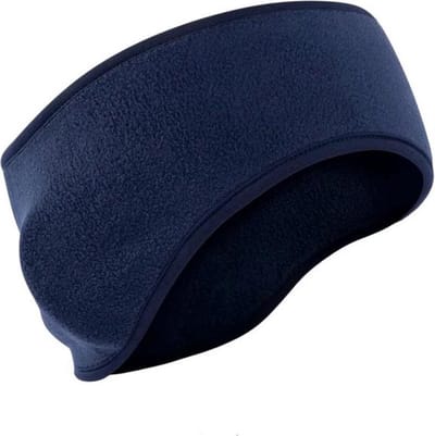 Oorwarmer - Hoofdband fleece - Haarband - Sportband - Geen koude oren - Ear warmer headband - Winter accessoire - Blauw - Jonyx
