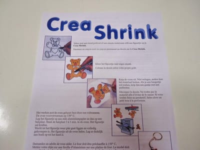 Crea Shrink A4 transparant - Sanded (5 vellen)
