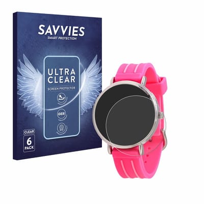 Savvies - Screenprotector voor Kiddus Children's Learning Watch - Folie Beschermfolie transparant 6 Stuks