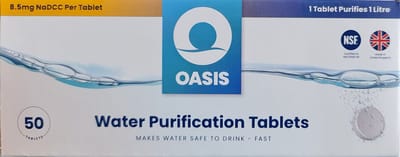 Oasis® - Waterzuiveringstabletten - 50 tabletten