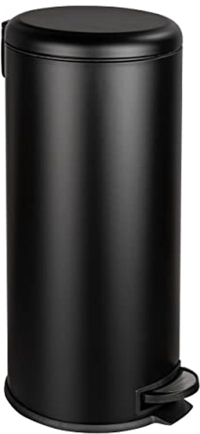 Zwarte Cosmetica Pedaalemmer 30 Liter - Elegant en Duurzaam