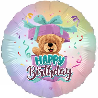 Folieballon Happy Birthday beer 18” = 45 cm flat– verjaardagsdecoratie – ballon anniversaire – birthday balloon