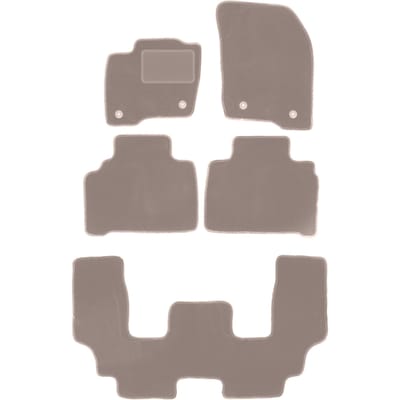 Beige veloursmatten voor: Ford S-MAX MK2 minivan (2015-)
