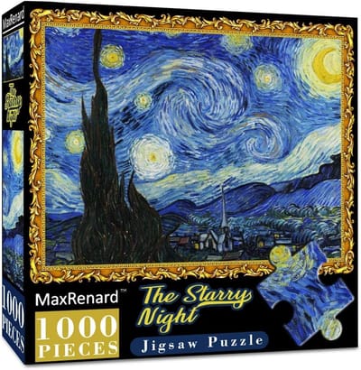 1000 Stukjes Puzzel Sterrennacht Puzzel voor Volwassenen - Beroemd Schilderij