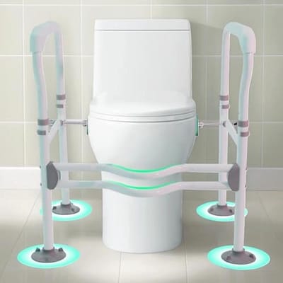 Toiletframe met instelbare hoogte – Robuust en zonder boren