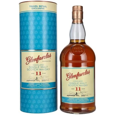 Glenfarclas 11 Years Old Highland Single Malt Scotch Whisky 46% Vol. 1l in geschenkverpakking