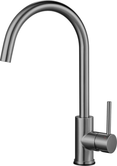Inventum IMK601BS - Keukenkraan - Mengkraan - C-uitloop - Waterbesparend - Zwart RVS