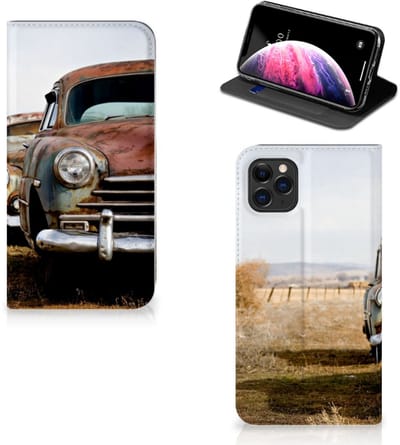 Apple iPhone 11 Pro Max Stand Case Vintage Auto
