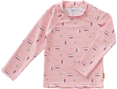 Fresk Zwemshirt 62 - Sneldrogende Zwemkleding voor Kinderen - UPF 50 - Zwemshirt voor Meisjes - Zwempak met Lange Mouwen - Roze - Surf Girl