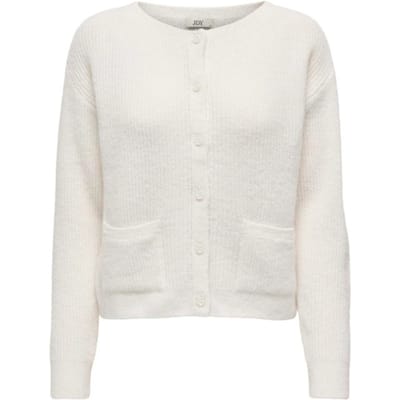 Jacqueline de Yong Vest Jdyhayden L/s O-neck Pocket Cardi K 15341238 Cloud Dancer Dames Maat - L
