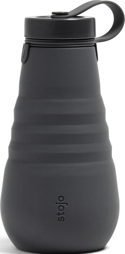 Stojo - Drinkfles 590 ml Carbon - Siliconen - Grijs -