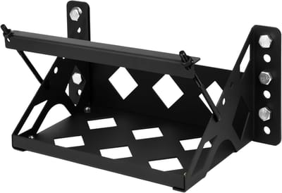 Batterijbeugel - Accubak Houder - Voertuig Stabilisatie - Verstelbare Bouten - tot 27x18x19 cm - Zwart