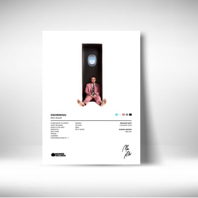 Mac Miller - metalen poster - Swimming - album cover - 30x40cm