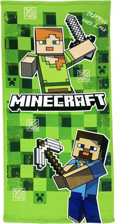 Minecraft - strandlaken 140x70cm