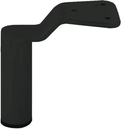 Stalen meubelpoot zwart rond ø 3,8 cm en hoogte 14 cm - Set van 4 stuks
