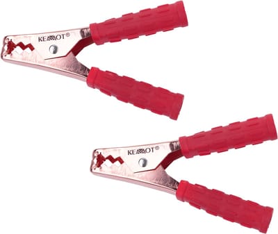 Accuklemmen set - 200A - 150mm - Rood