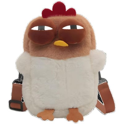 Pluche Kip Pluche Kip Enkelzijdige Tas Kawaii Ontwerp Cartoon Kuiken Kip Schoudertas Duurzaam Materiaal Nieuwigheid