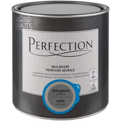 Perfection Ultradekkend Muurverf - Zijdeglans - Gobigrijs - 2,5l