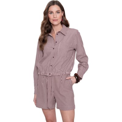 Geisha streep blouse 63227-20 maat L