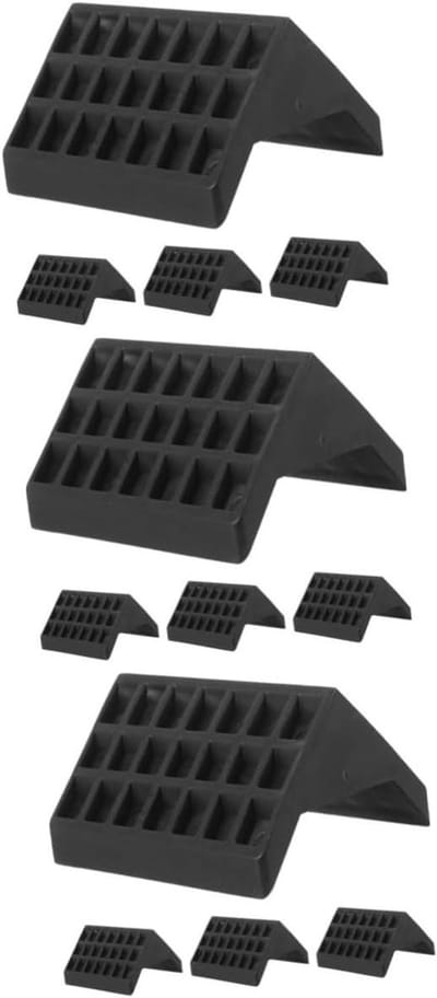 Tafeltennistafel Hoekbeschermers - Tafelbeschermers Bureauhoek - Tafel Beschermen - Duurzaam Plastic Materiaal - 9x7x6cm - Zwart